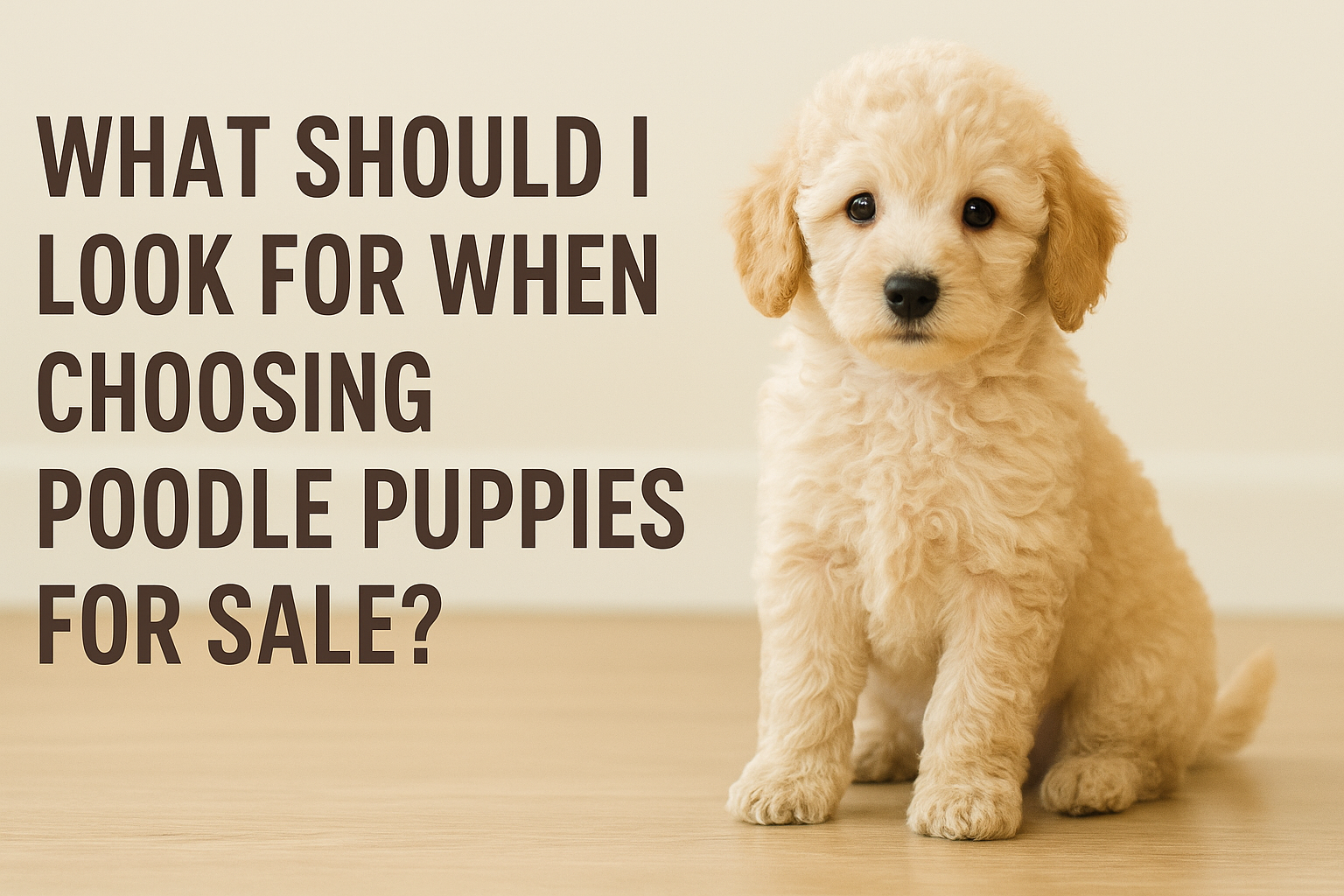 What should I look for when choosing poodle puppies for sale?