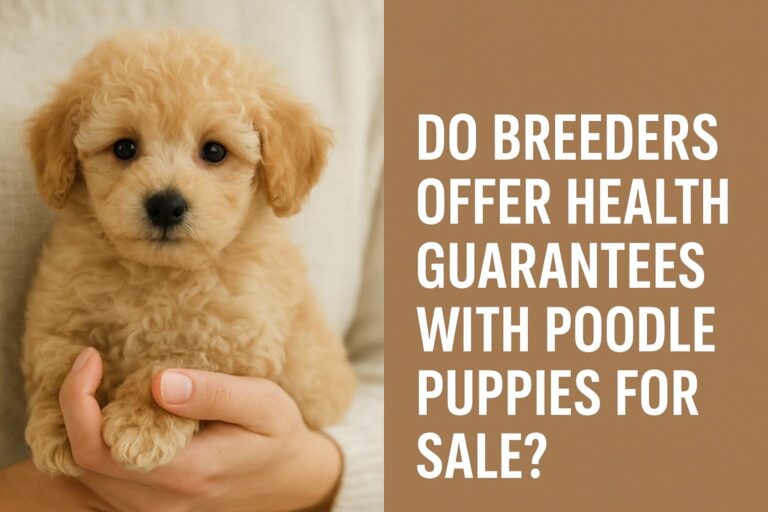 Do breeders offer health guarantees with poodle puppies for sale?