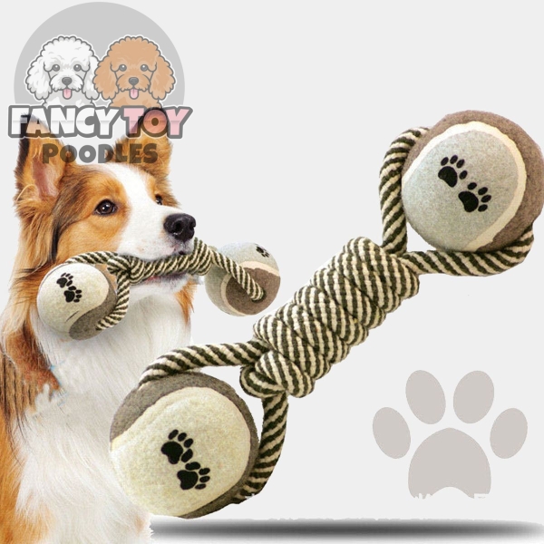 Bone Shaped Cotton Rope Dog Chewing Toy; Dog Chew Toy Cotton Rope Dog Chewing Toy