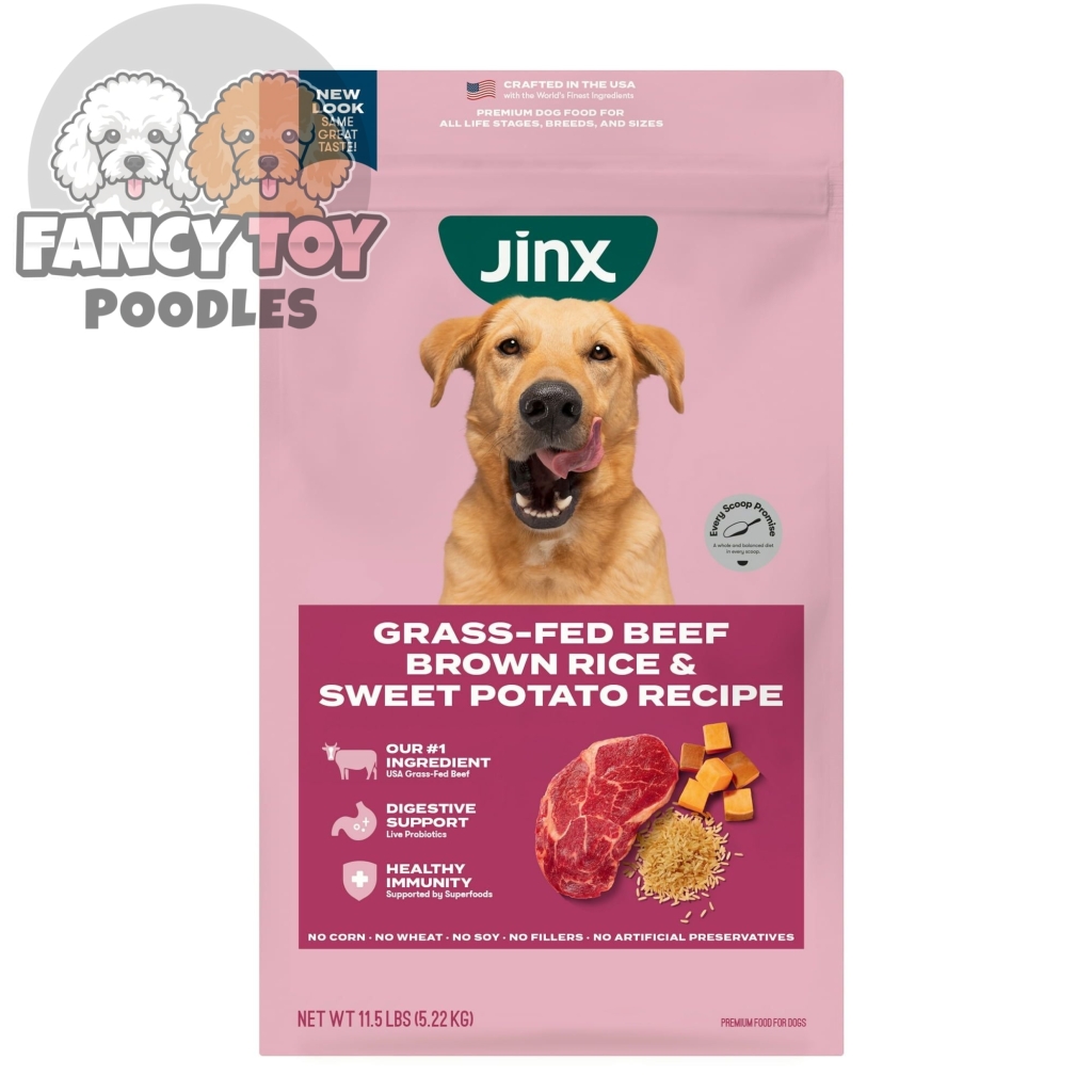 Jinx Grass-Fed Beef, Brown Rice & Sweet Potato Dry Dog Food, 11.5 lb. Bag
