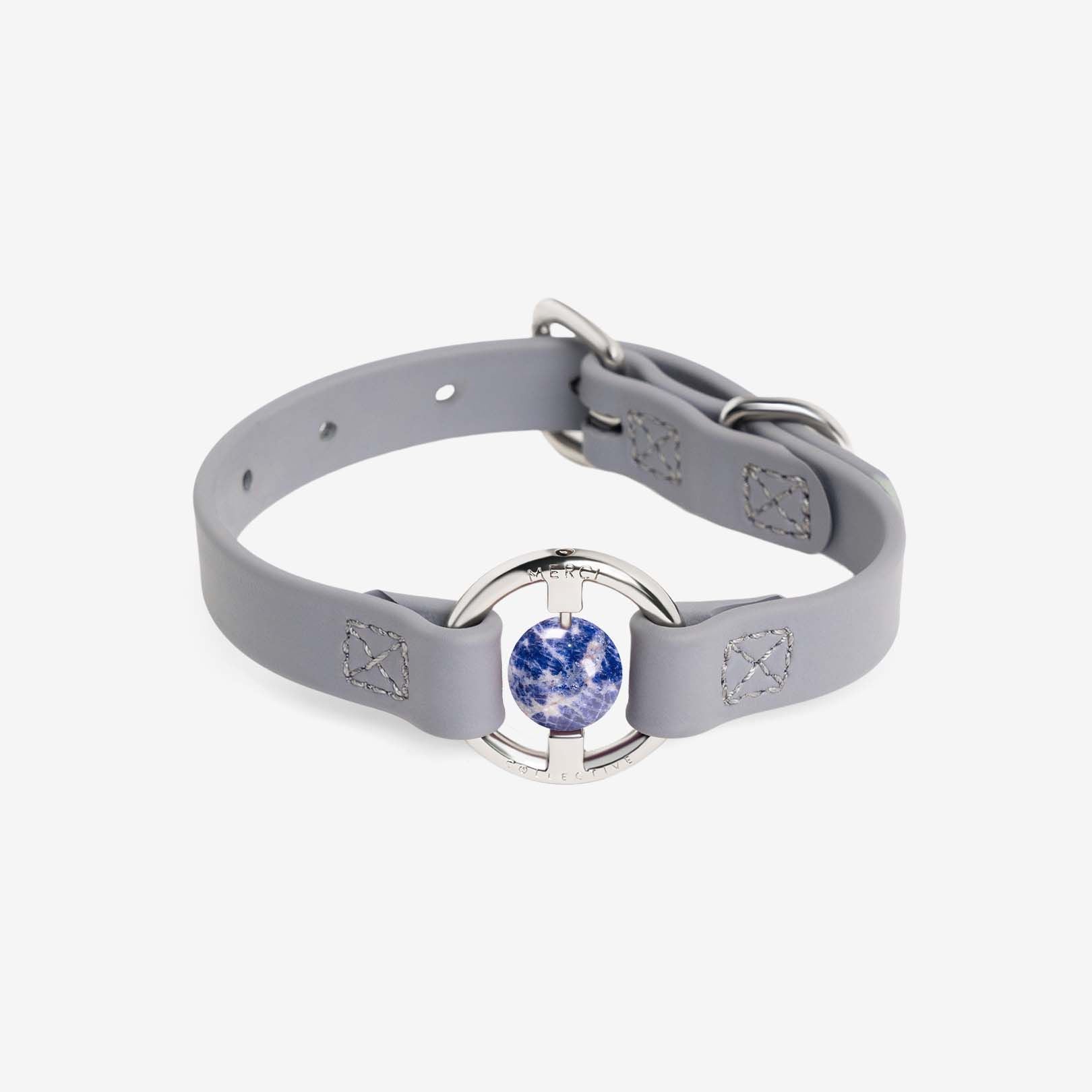 Luxury Dog Collar Embedded with Healing Crystal