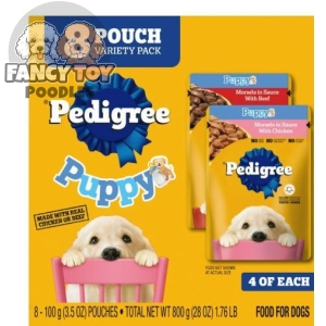 Pedigree Puppy Soft Wet Dog Food Variety Pack, 3.5 oz Pouches (8 Pack) Pedigree Puppy Soft Wet Dog Food Variety Pack, 3.5 oz Pouches (8 Pack)