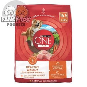 Purina ONE Plus Healthy Weight Dry Dog Food, Real Turkey, 16.5 lb Bag